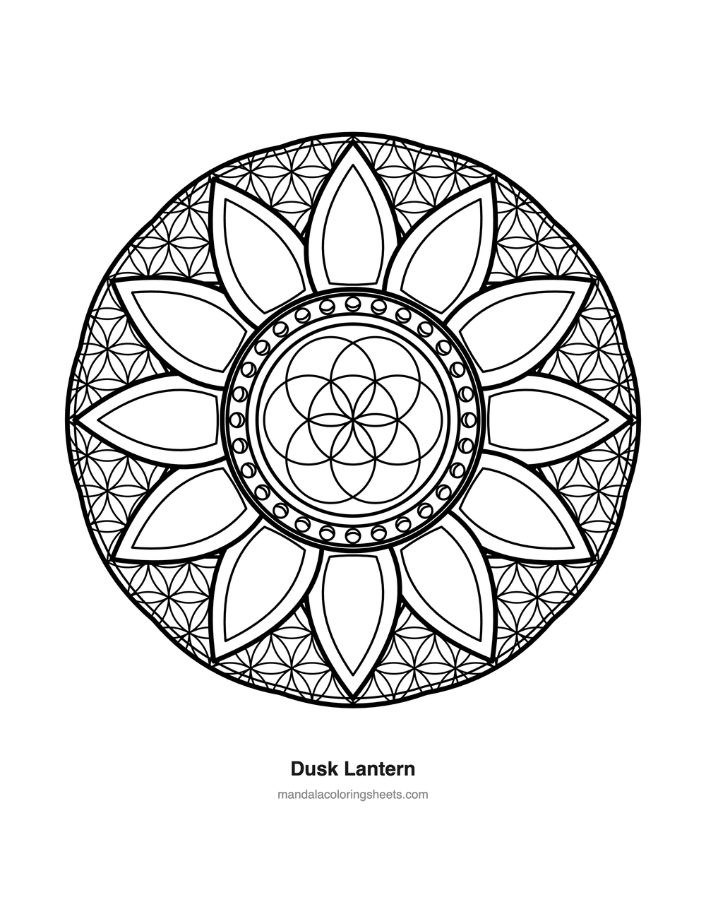 Dusk Lantern free printable