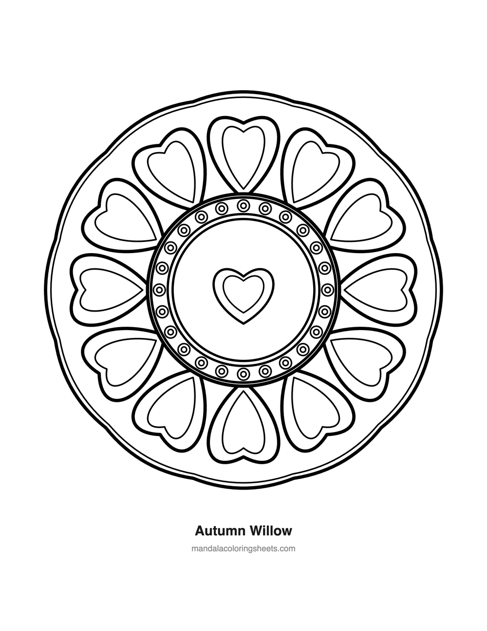 Autumn Willow free printable