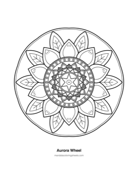 Celestial & Cosmic Mandalas — printable mandala coloring page