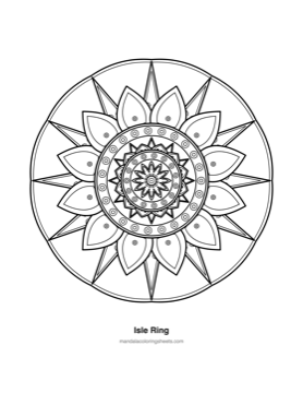 Celtic Knot Mandalas — printable mandala coloring page